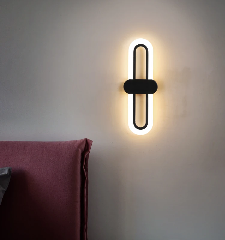 

Скандинавские Современные Настенные светильники для спальни Освещение в помещении в минималистском стиле настенные светильники (по обеим ...