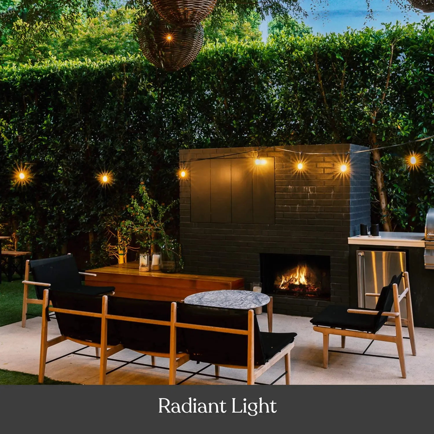 Водонепроницаемая 27 футов винтажная лампа Эдисона создает атмосферу бистро на