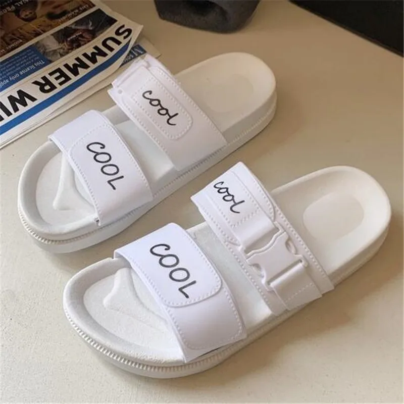 

Flat-bottomed simple womens slides summer new women's sandals fashion platform slippers women shoes comfortable casual slipper
