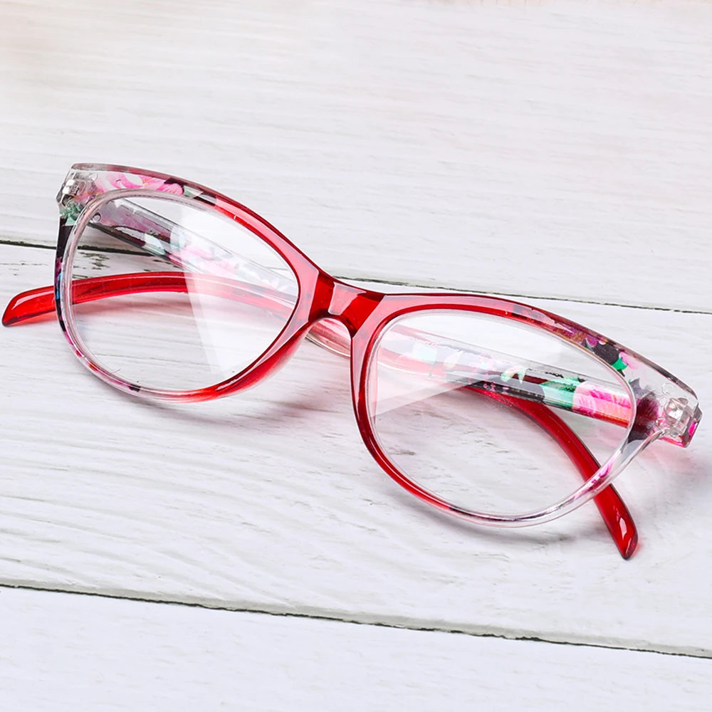 Очки для чтения кошачий глаз женские легкие полимерные очки дальнозоркости