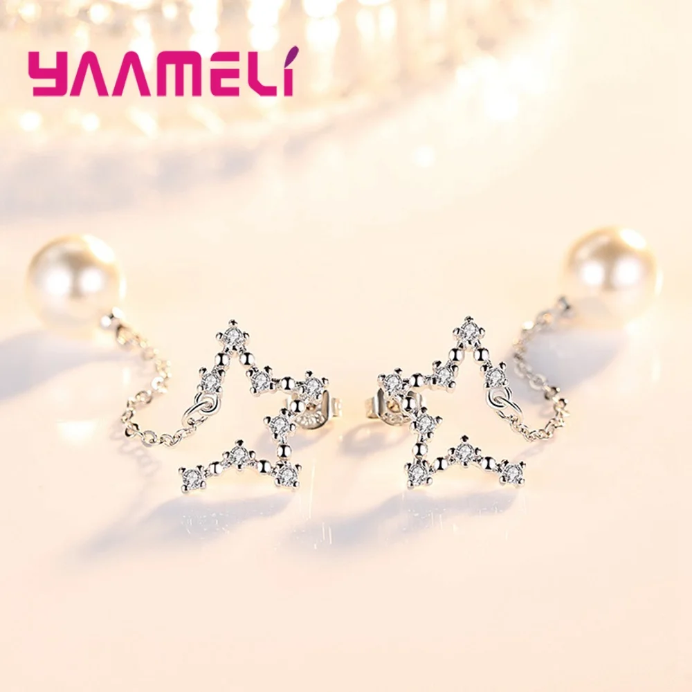 Хорошая продажа Женская Большая подвеска с круглой жемчужиной серьги-капли/со