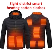 8 areas heated jacket usb mens womens winter outdoor electric heating jackets warm sports thermal coat clothing heatable vest