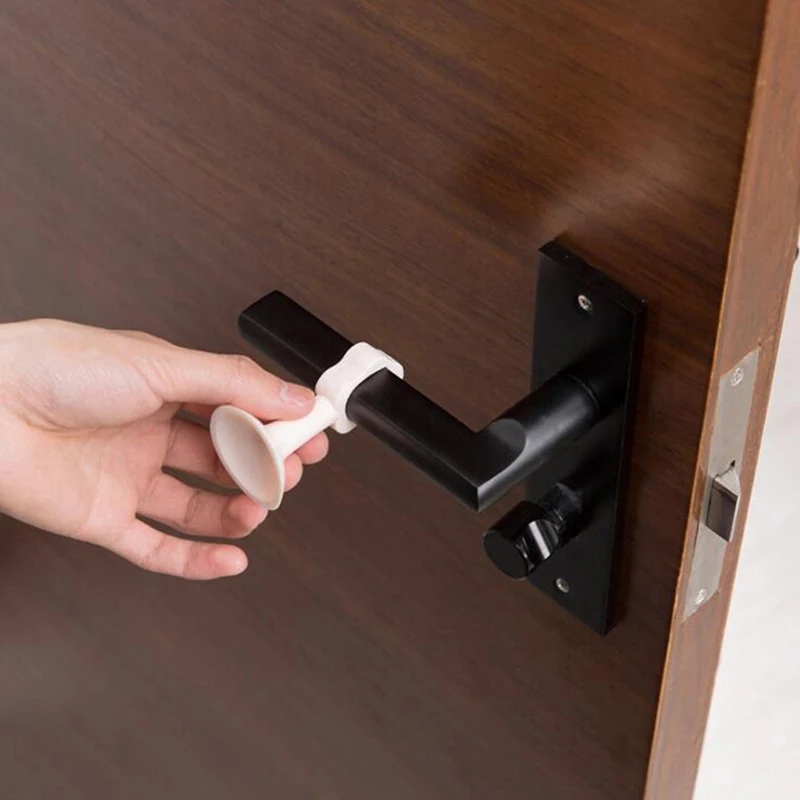 Pomo de puerta de pared silencioso, almohadilla de choque, cerradura de puerta de armario, silenciador anticolisi&oacute;n, pomo de silicona, coj&iacute;n, Tope de puerta-2