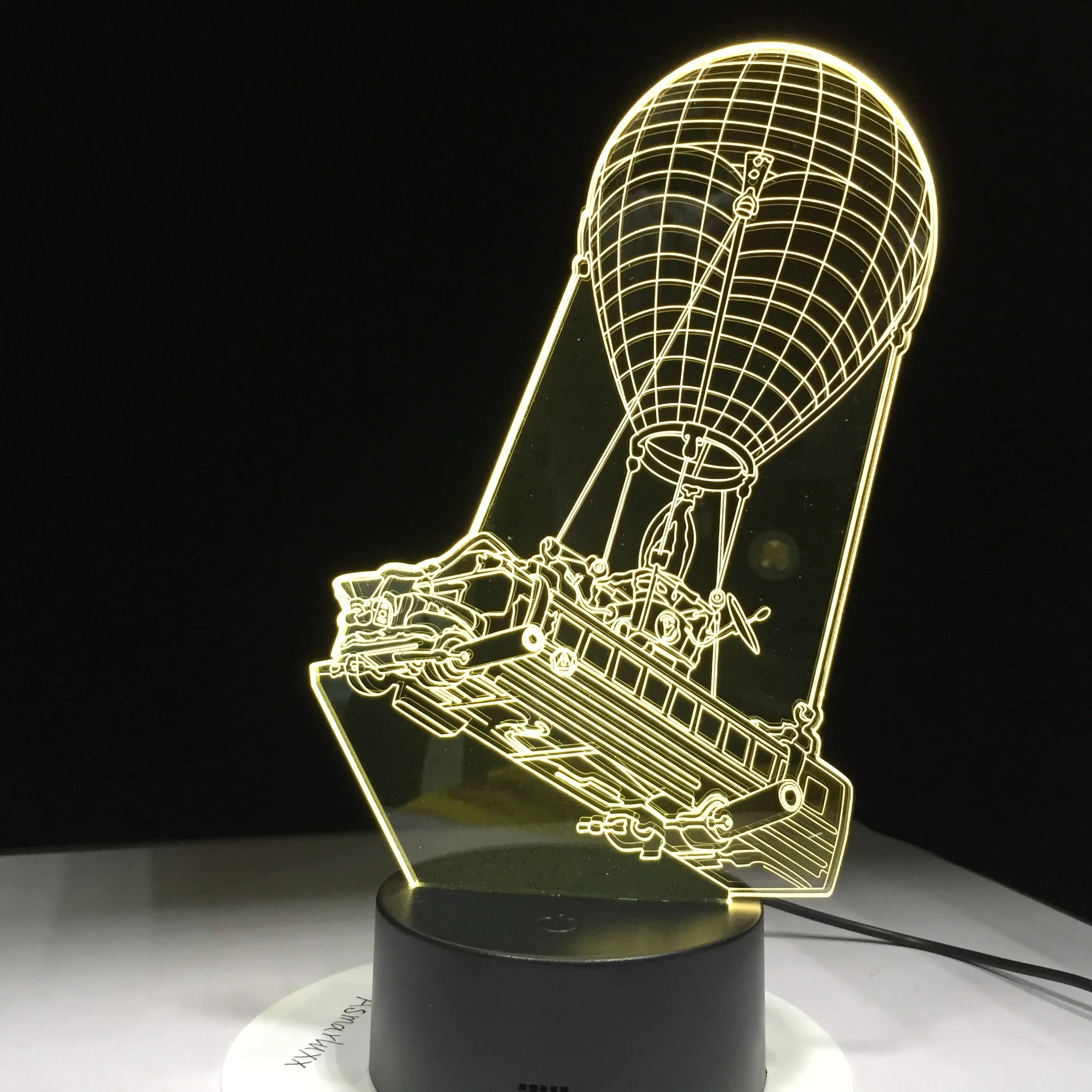 3D лампа с воздушным шаром 7 цветов светодиодная Ночная детская настольная