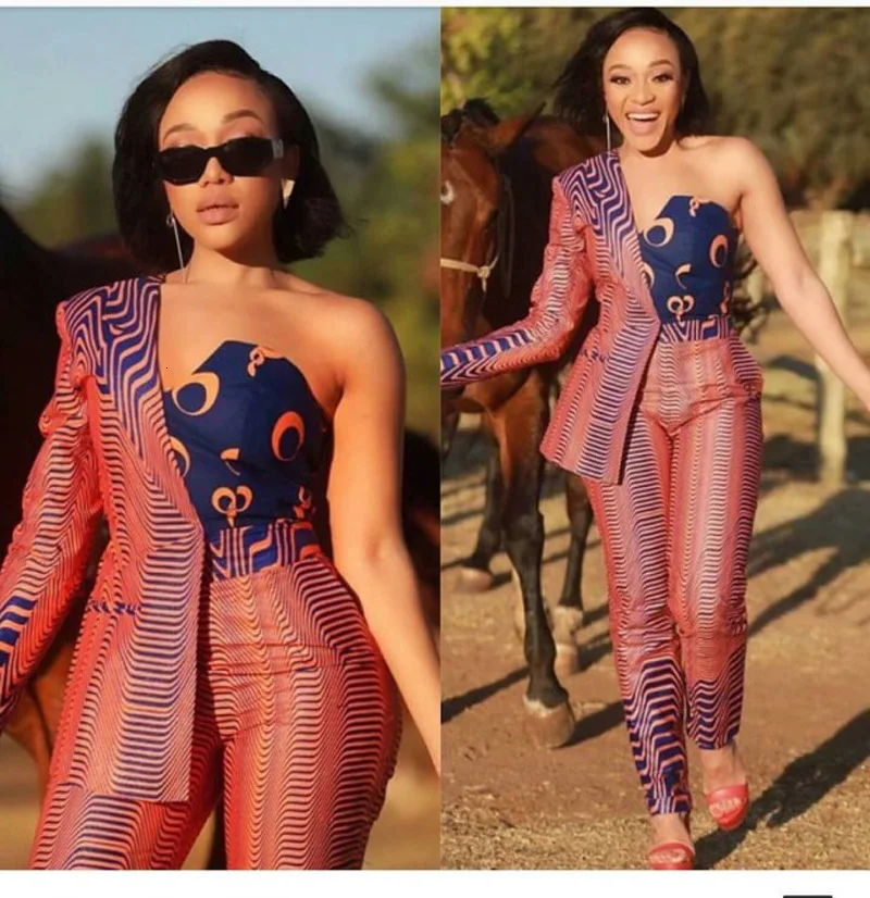 2019 зимний женский комплект на одно плечо с неровным принтом без бретелек