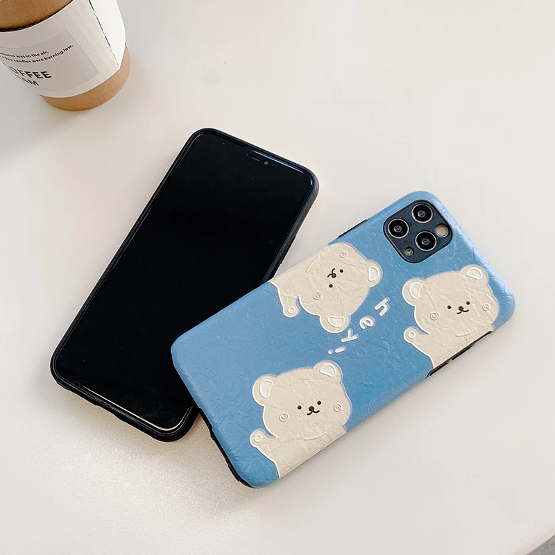 Чехлы с шелковой текстурой для huawei P20 P30 Lite Mate20 30Pro милый медведь девочка мягкий чехол для huawei Nova 3 4 5 5i Honor 10 8X 9x 20Pro