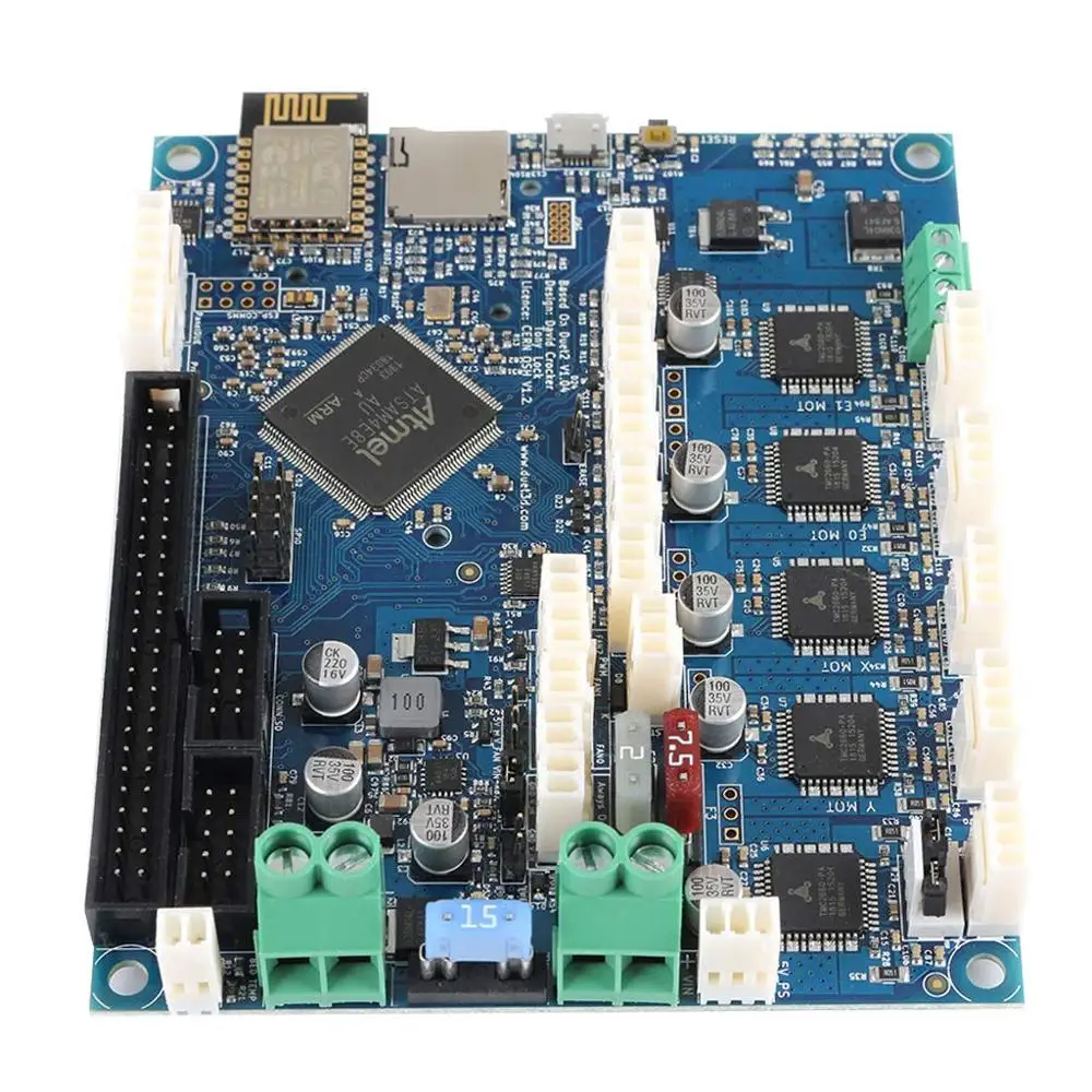 Duet 2 Wifi V1.04 Borad Cloned Duet2 Расширенная 32 битная Плата управления для BLV MGN Cube 3D принтер CNC