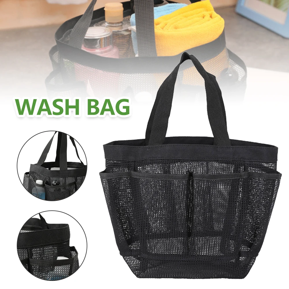 Shower Basket Portable Hanging Toilet Bag Breathable Toilet Box Storage Bag Suitable for Bathroom Co