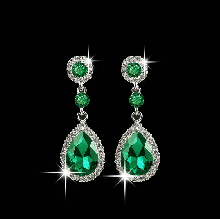 Женские серьги со стразами круглые для свадьбы 2017 | Украшения и аксессуары