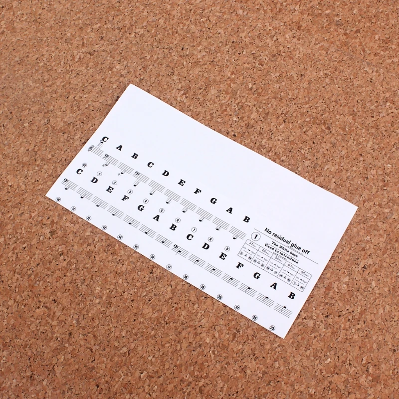 

Piano Sticker Transparent Piano Keyboard Sticker 54/61/88 Key Electronic Keyboard 88 Key Piano Stave Note Sticker For Piano Keys