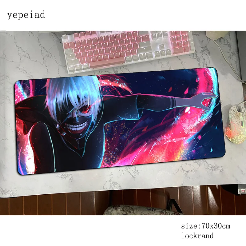

Tokyo Ghoul mousepad 90x40cm Colourful Computer mouse mat gamer gamepad pc Xxl gaming mousemat desk pad office padmouse