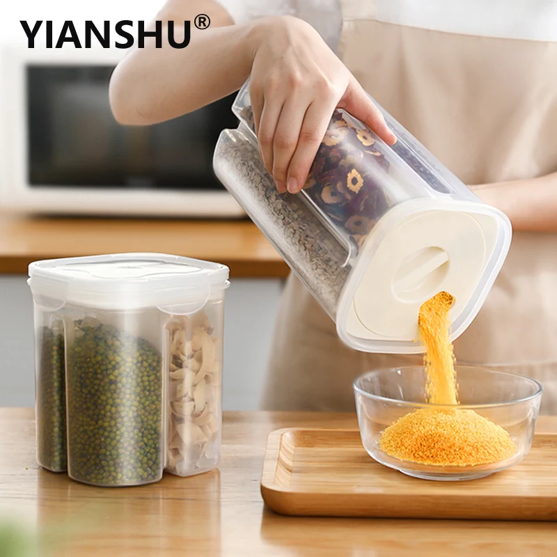 2/4 сетки вращающийся пластиковый диспенсер для зерновых культур ящик хранения