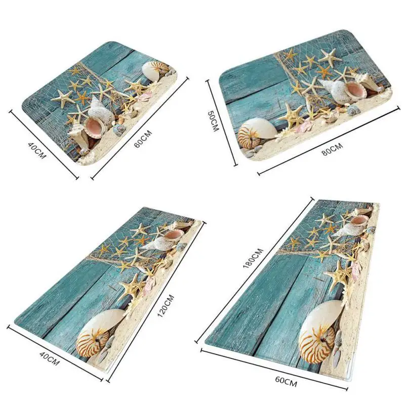 

1PCS Bathroom Rug Non-Slip Flannel Microfiber Bath Mat Area Rug with Water Resistant Rubber Back Anti-Slip for Kitchen Bathroom1