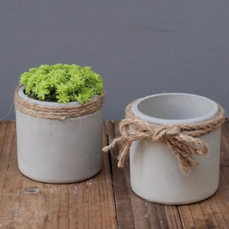 Силиконовая форма сделай сам для цветочного горшка настольного цементного