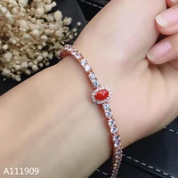 kjjeaxcmy boutique jewelry 925 sterling silver inlaid natural red coral womens bracelet support detection fine marry party