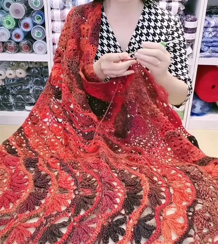 2 шт. * 100 г окрашенная мохеровая шерстяная Смешанная Радужная пряжа для ручного