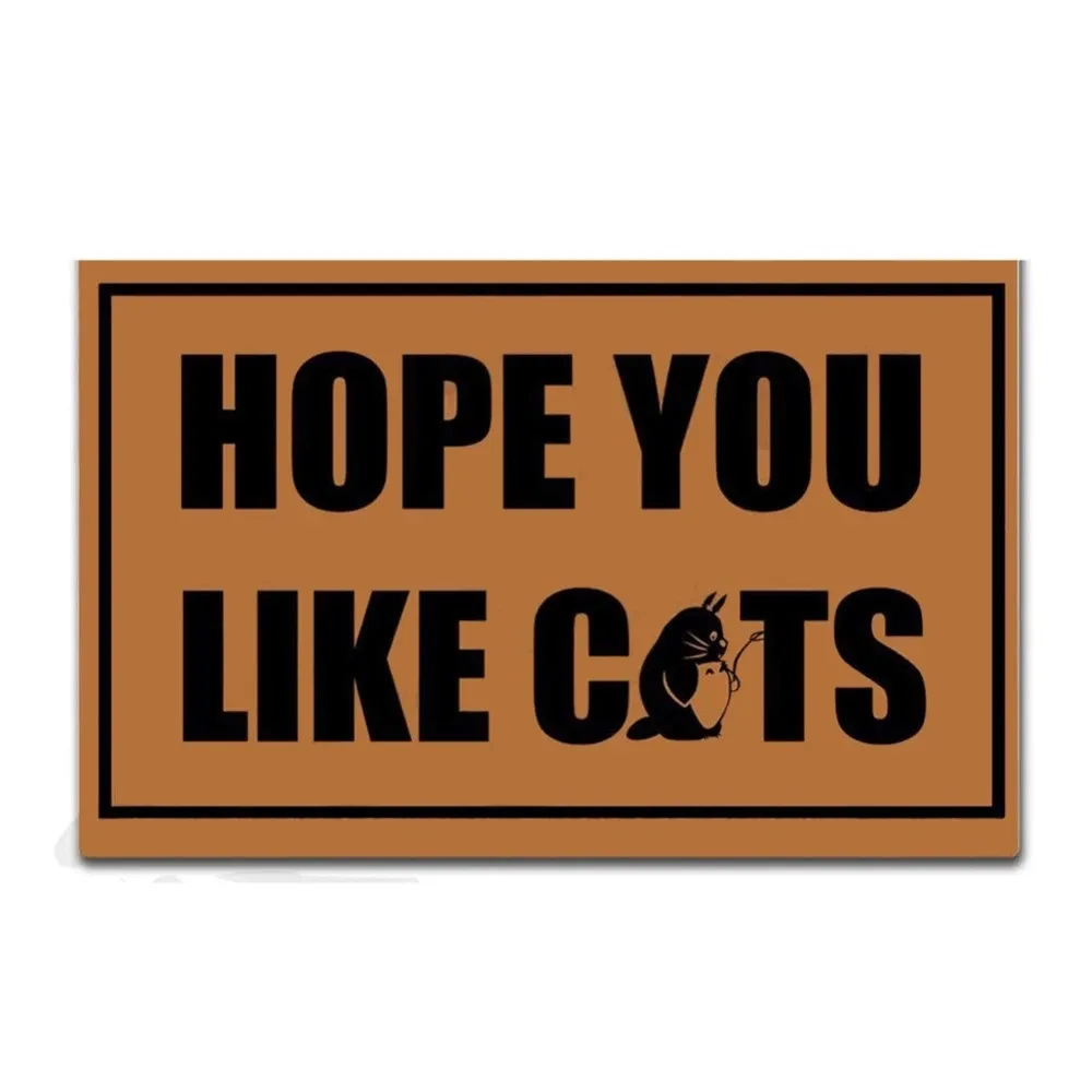 

Забавный передний коврик для помещений, коврик, нескользящий, надеюсь, вам понравился, тканый наружный коврик, дизайнерский наружный входно...