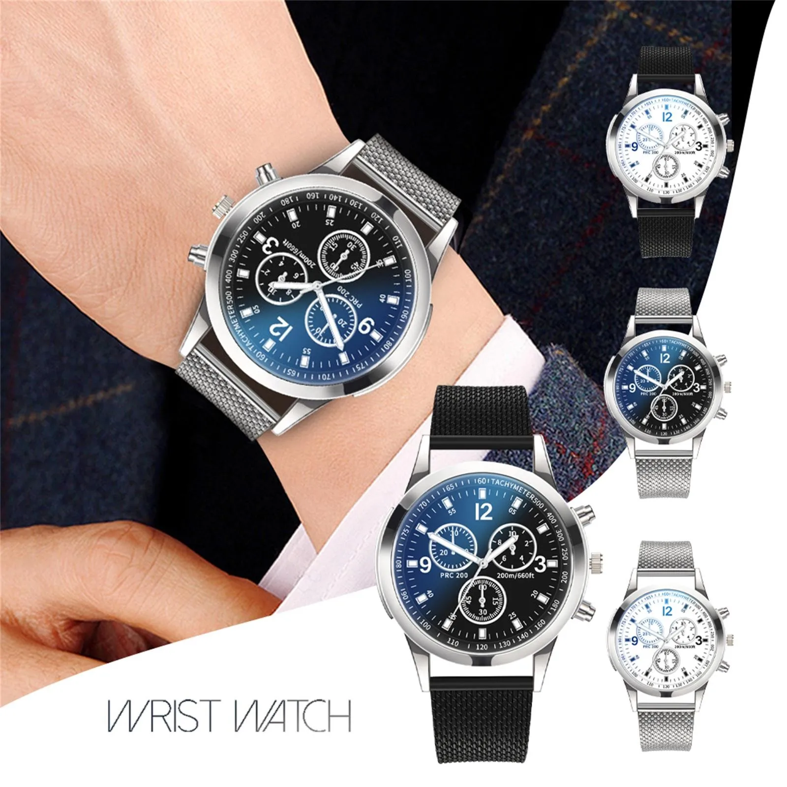 

Luxury Watch A Men Mesh Ultra-thin Stainless Steel Quartz Wrist Watch Male Clock Reloj Hombre Relogio Masculino
