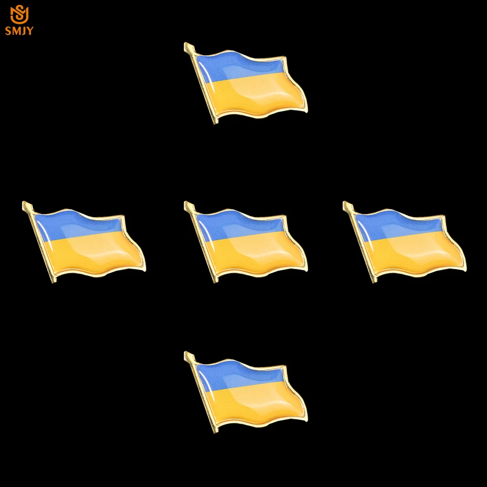 5P Европейская Национальная эмблема 3D яркий значок на лацкан сувенирный