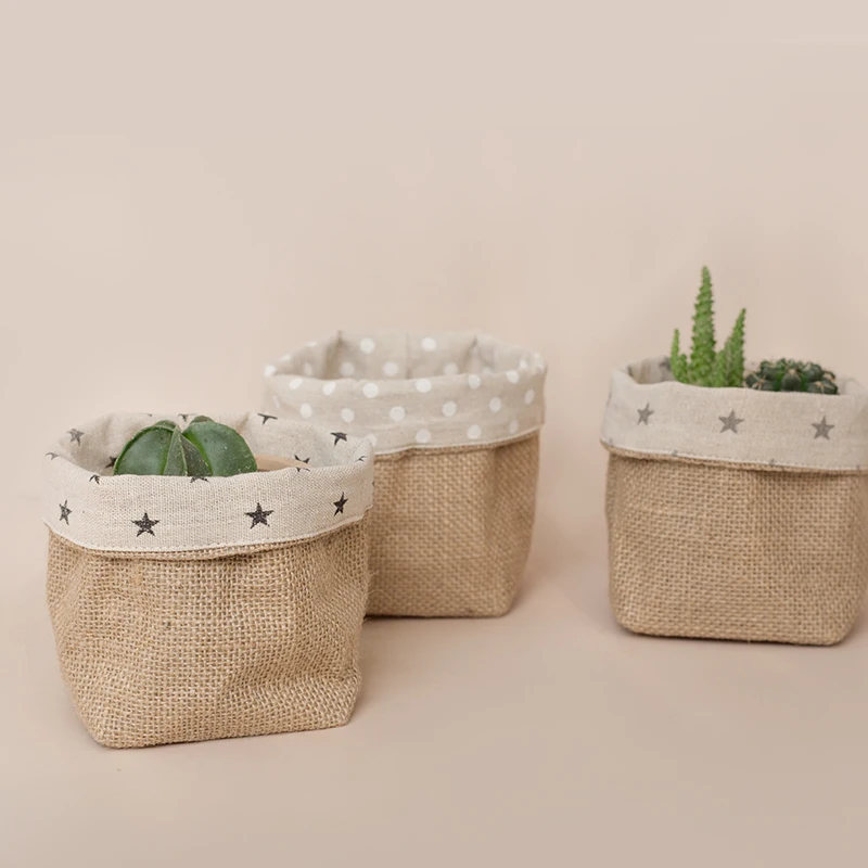 

Free Shipping Decorative Jute Flower Pot Covers