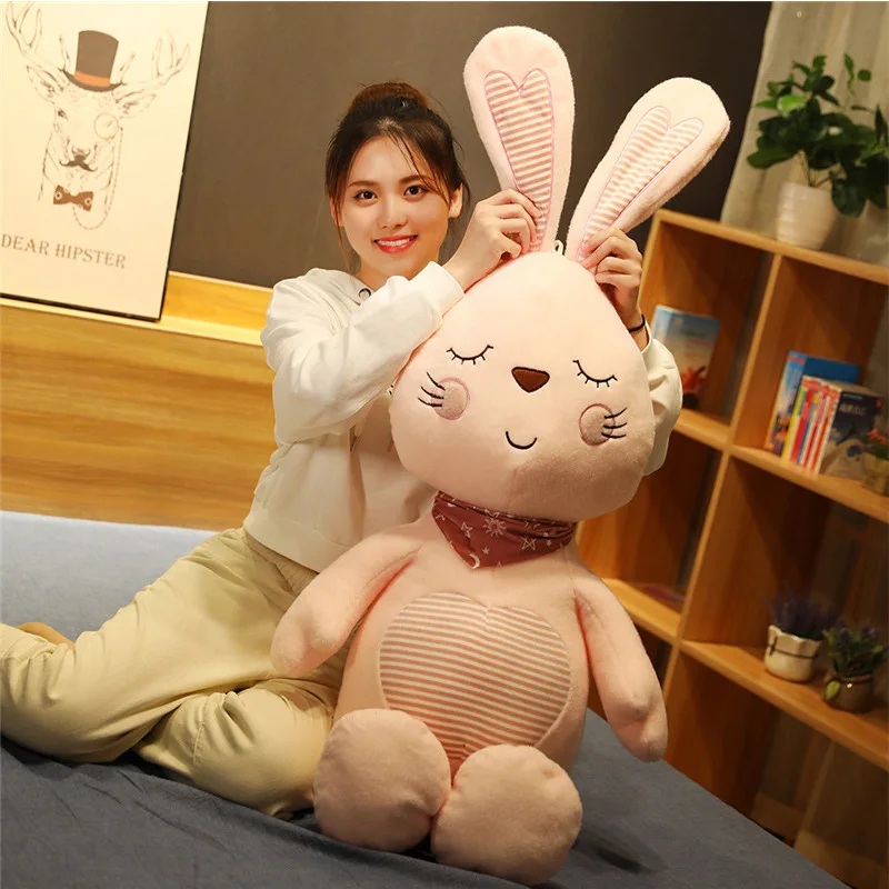 

Babyinner Pillows Toys Rabbit Plush Soft Pillow Cute Animal Doll Sleeping Pillows Soft Stuffed Animal Toys Children Plush Gifts