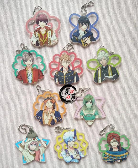 Пружинный и осенний акриловый брелок А3 акция |