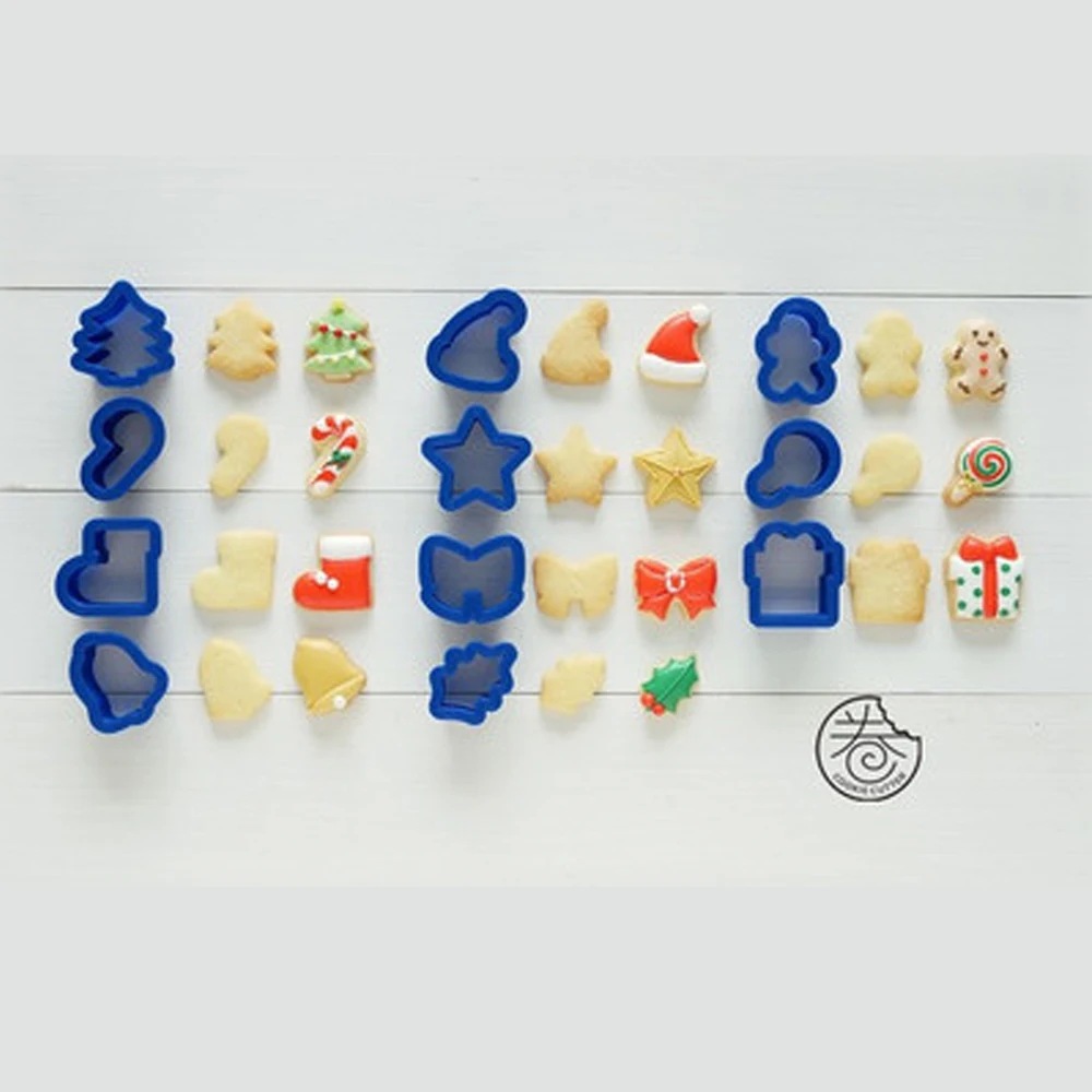 

2 /6 /11Pcs/Sets Ring Type Christmas Year of the Rat Biscuit Mould Children's Cartoon Gingerbread Man Fondant Cutting Mould