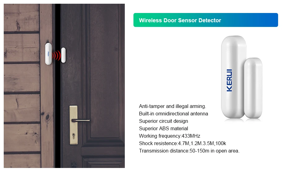 Kerui 3g 4G Wi-Fi GSM PSTN сигнализация приложение контроль Беспроводная сигнализация RFID охранная сигнализация датчик дыма