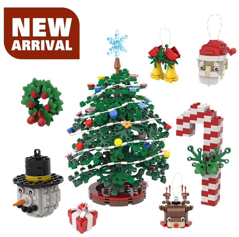 

Moc Constructor Christmas Tree Decorations Decoration Model Building Blocks Ideas Children's Toys Boy Toys Christmas Gifts