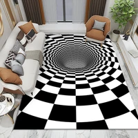 3d carpet entrance door floor mat abstract geometric optical doormat non slip floor mat living room decor rug