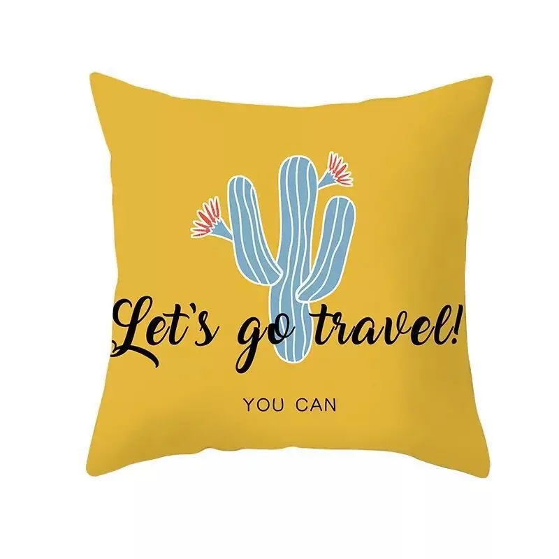 

Keep Calm Let's Go Travel Throw Pillow Case Cushion Covers for Home Sofa Chair Decorative Pillowcases