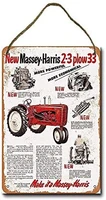 metal sign 8 x 12 inch massey harris tractors wall decor hanging sign