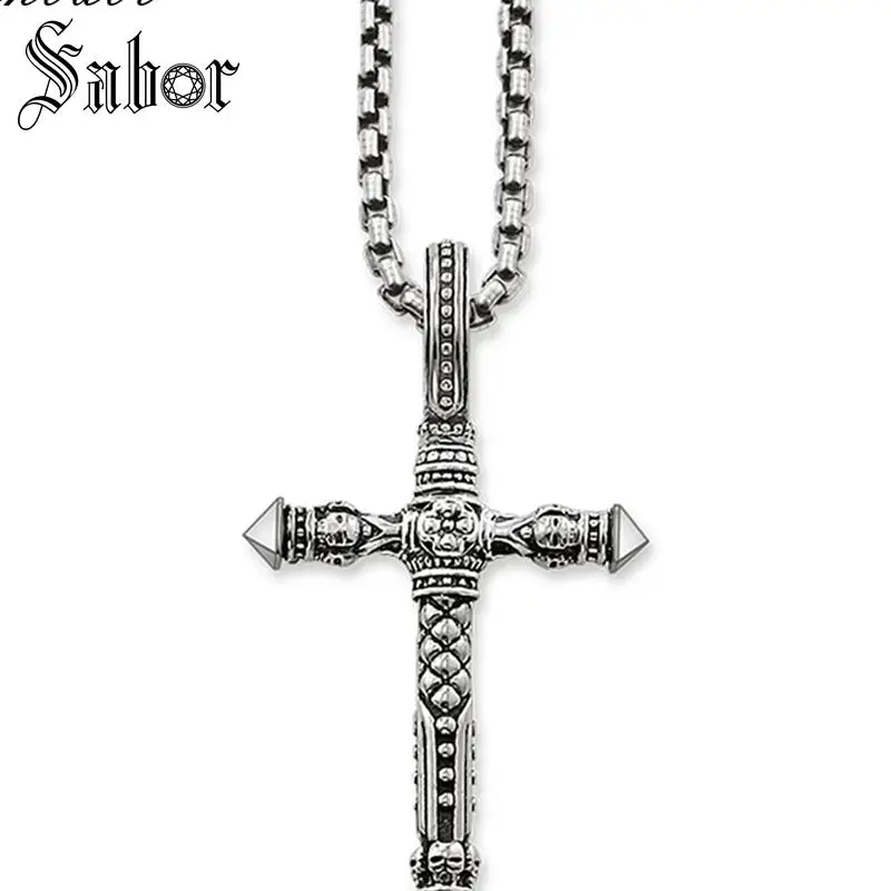 Ожерелье с перекрестными звеньями Цепи Rebel винтажный подарок для женщин женское