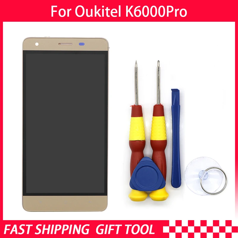 Новый оригинальный ЖК-дисплей с сенсорным экраном для Oukitel K6000 pro дигитайзер в