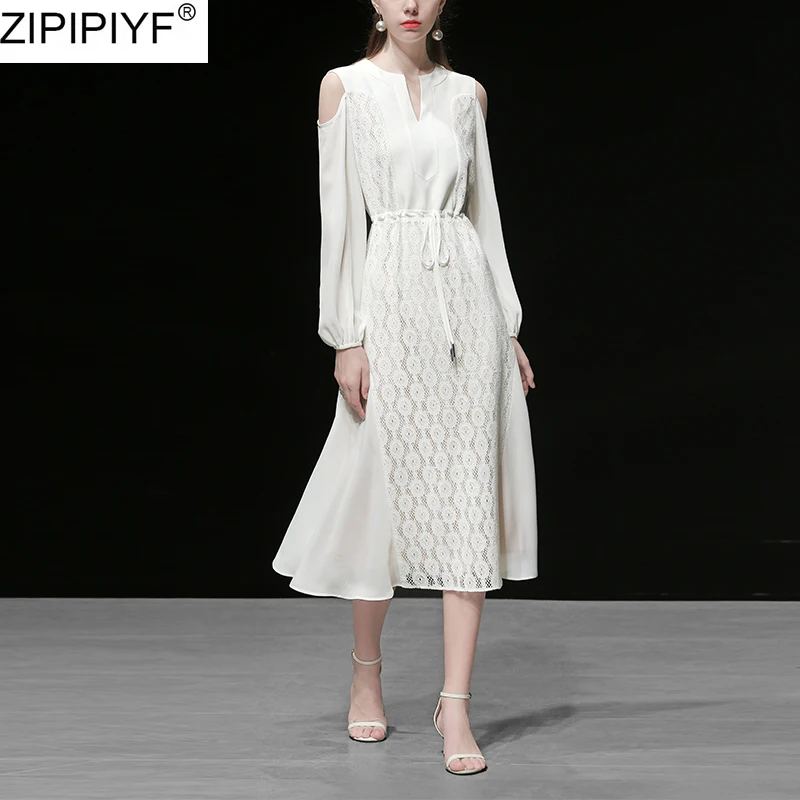 Новинка весны 2020 элегантное женское платье с v-образным вырезом открытыми