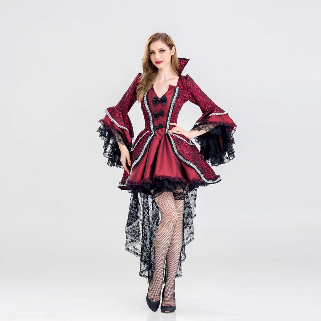 MUQGEW модное женское платье для костюмированной вечеринки на Хэллоуин в винтажном