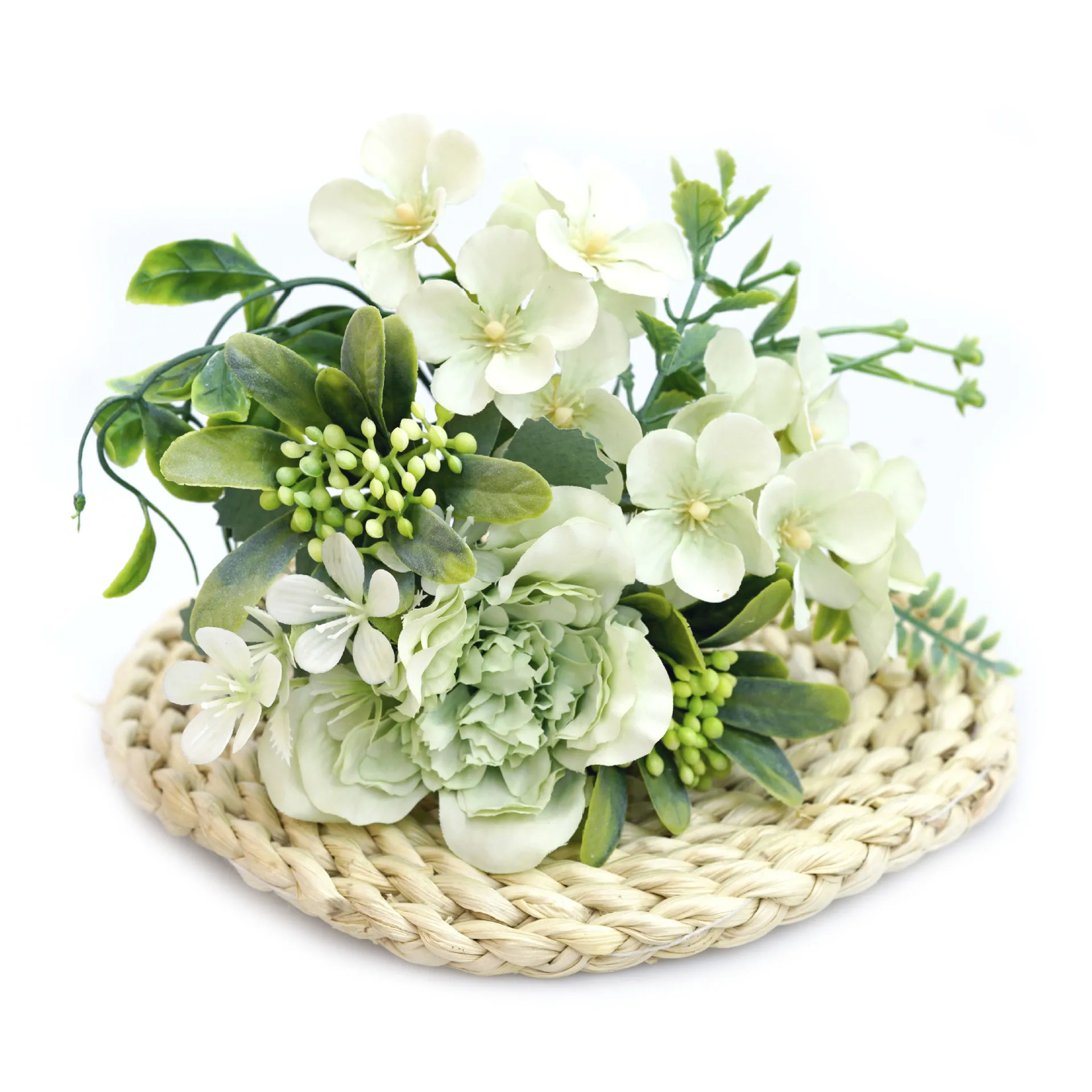 

Artificial Rose Hydrangea Camellia Combination Fake Bouquet Home Decoration Flower Arrangement Matching Bedroom Decor