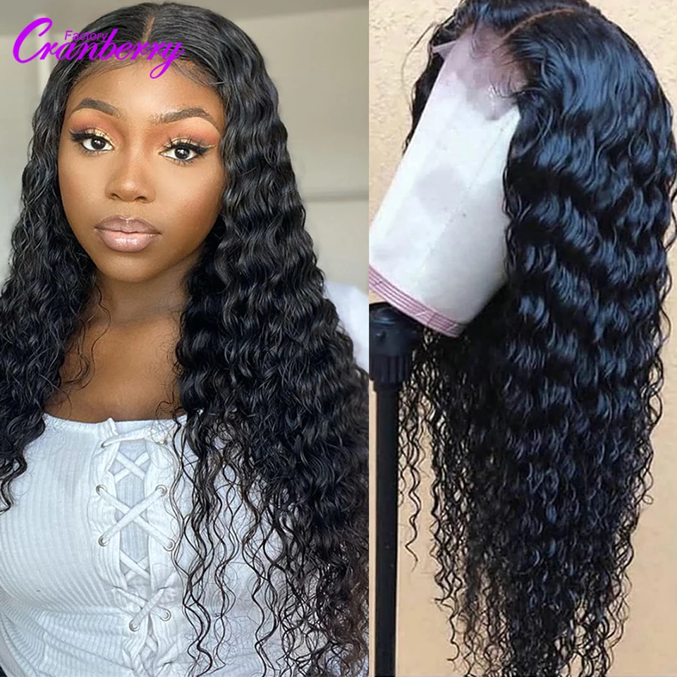 Парик с Клюквенным ворсом и глубокой волной бразильские парики кудрявой