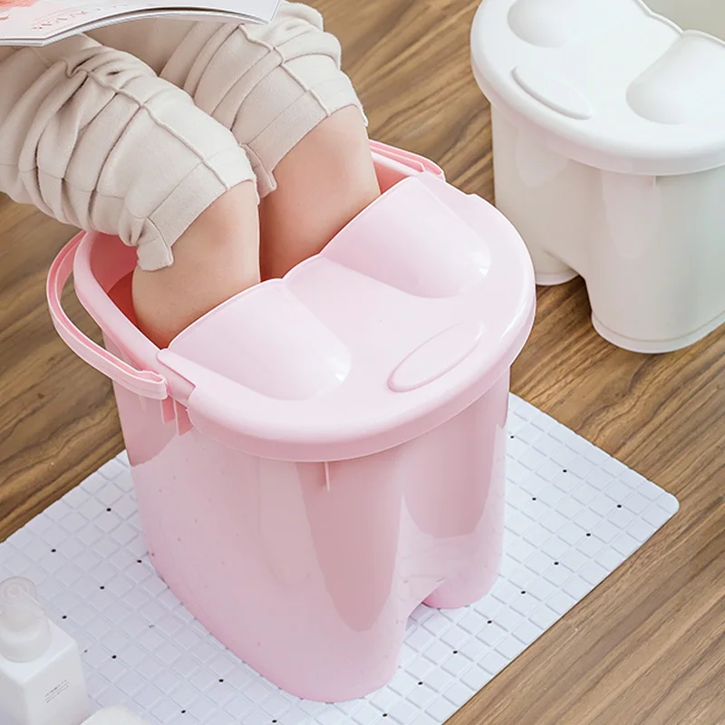

Thickened Foot Barrel Plastic Foot Basin Over The Lower Leg Domestic Foot Bath Barrel Foot Washing Barrel Heat Preservation Mass