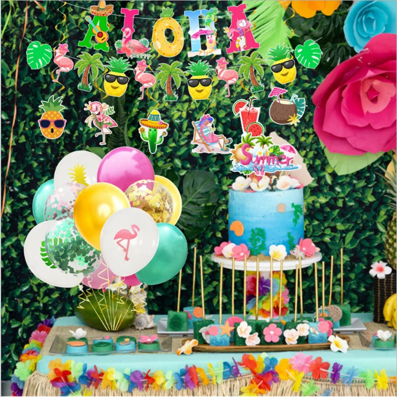 Новинка Aloha Фламинго ананас черепаха лист Потяните флагшток смешанные цвета