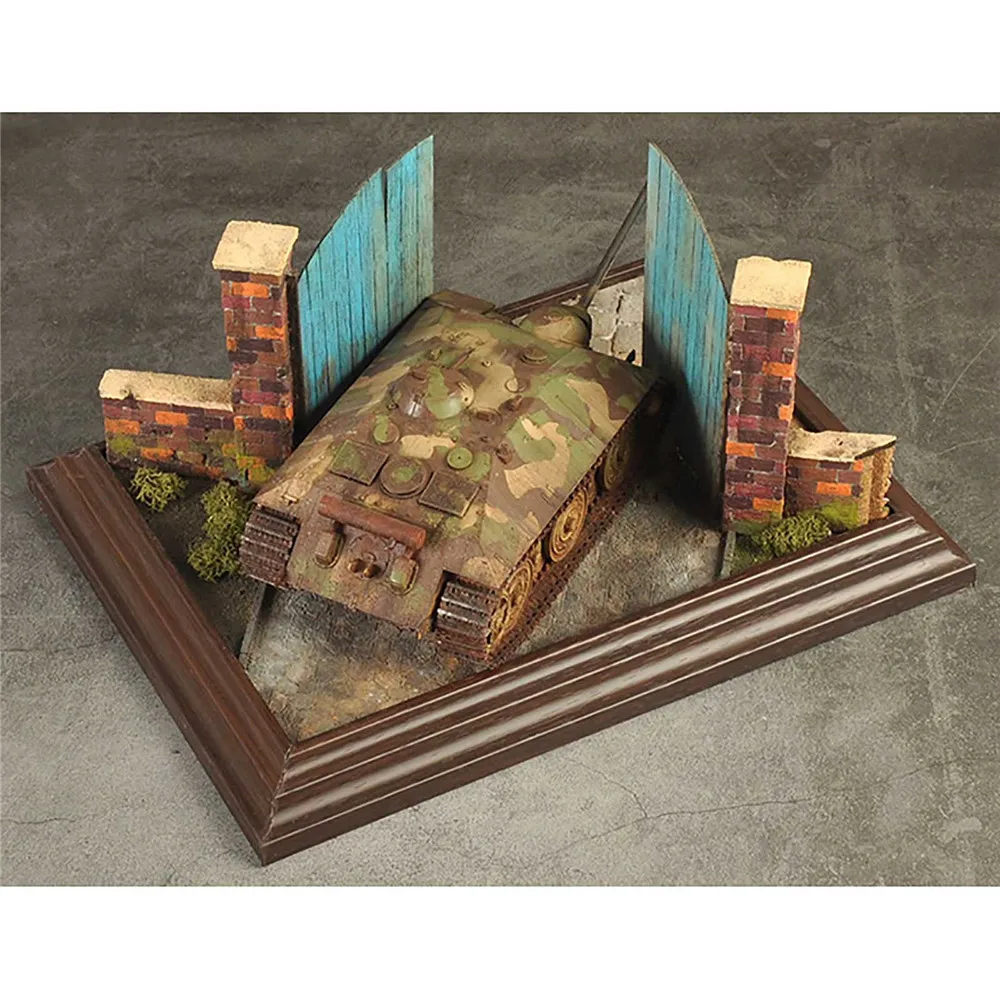 Сценарий военные Строительные Модели DIY сценарий люкс 1/35 европейская деревянная дверь № 1 CJ0203 моделирование модели сценариев здания DI