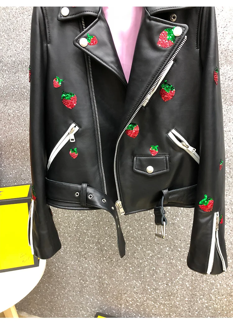 2019 Женская куртка g show the This strawberry Новая Зеландия импортированная из овчины |