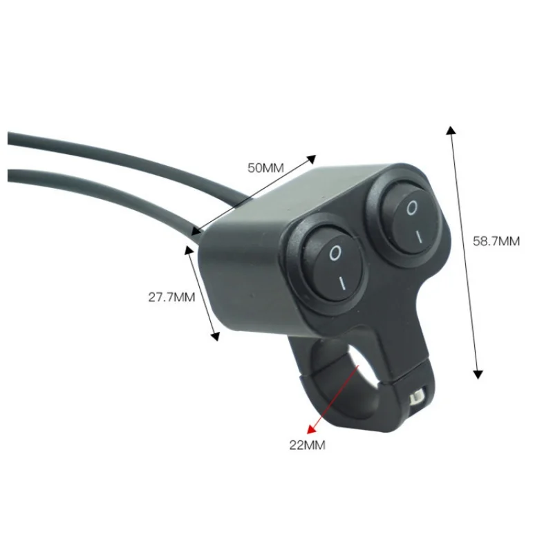 

Motorcycle modified aluminum alloy waterproof double headlight switch