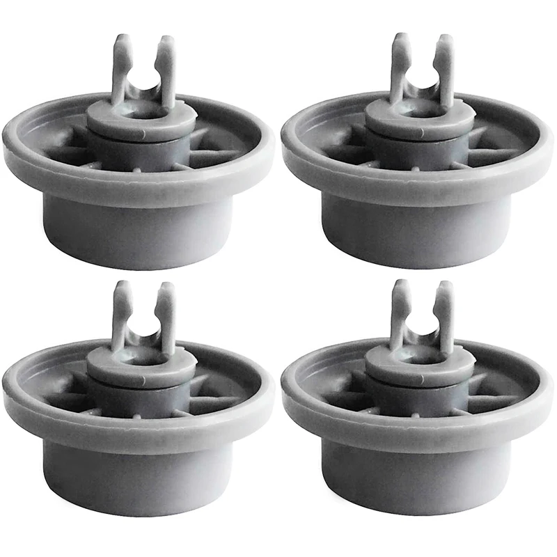 

4pcs Grey Dishwasher Lower Bottom Basket Roller Wheels For Bosch Neff & Siemens 165314 ABS Wheels Replacement Durable 2020 Wheel