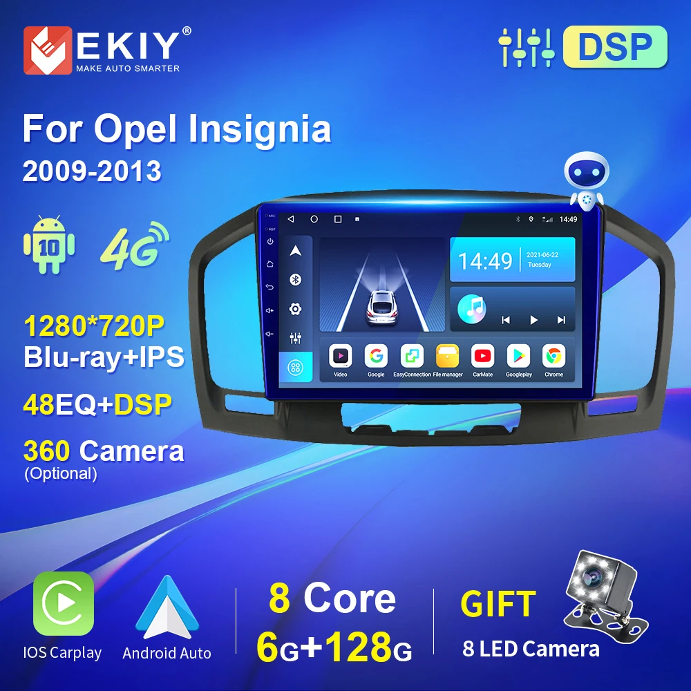 Car Radio For Opel Insignia 2009 2010 2011 2012 2013 For Buick Regal Android 10.0 Multimedia Video Player Stereo Navigation WiFi