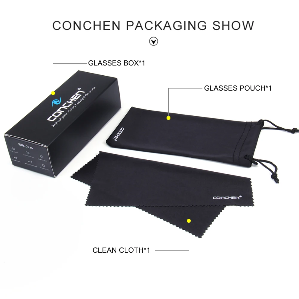 Очки солнцезащитные унисекс большого размера с защитой от ветра | Аксессуары для