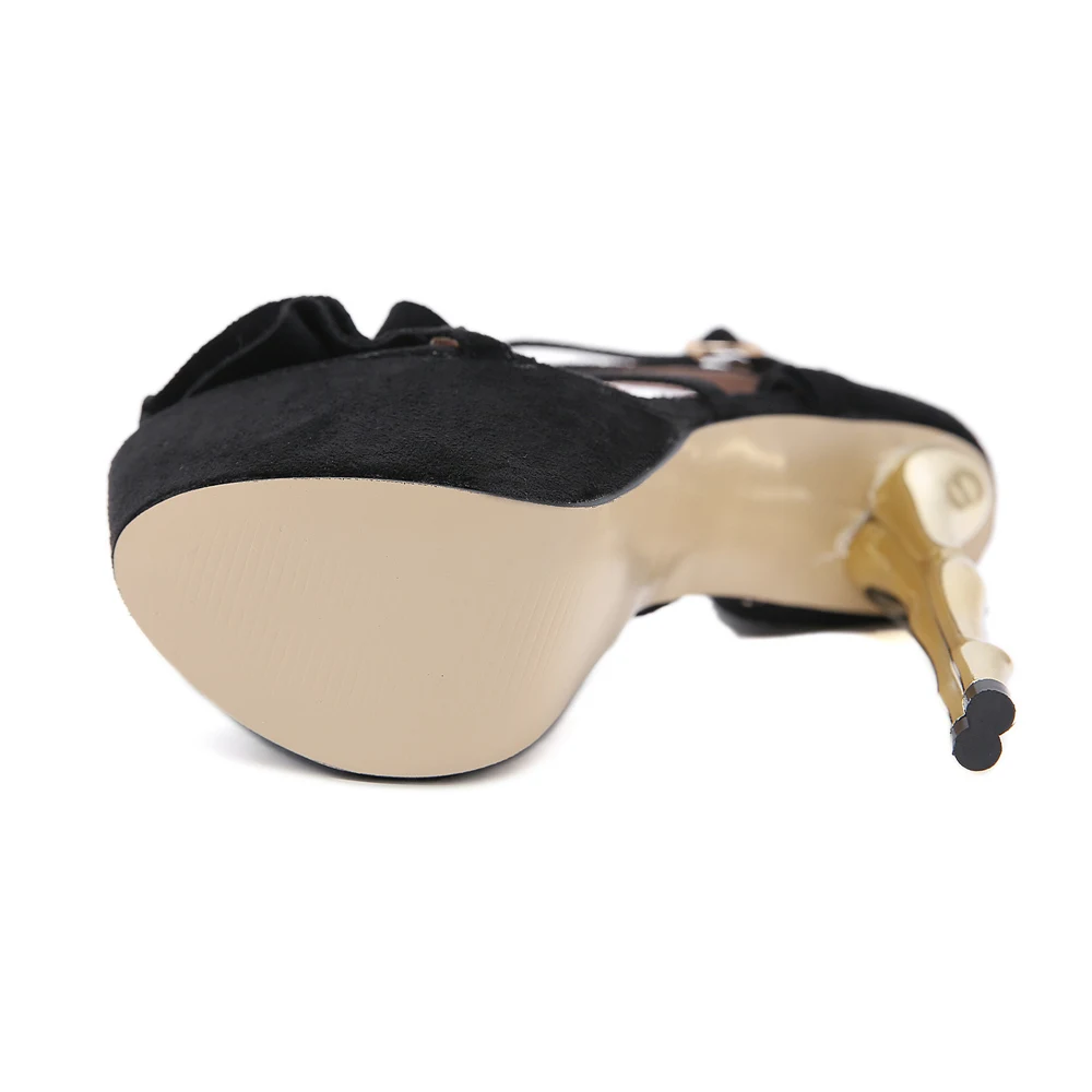 2020 г. Новые летние женские Роскошные замшевые сандалии на высоком каблуке 15 см