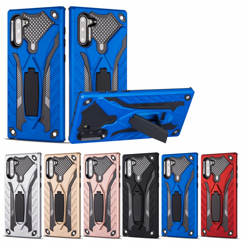 Роскошный Прочный чехол для телефона Samsung Note 10 Plus противоударный армированный