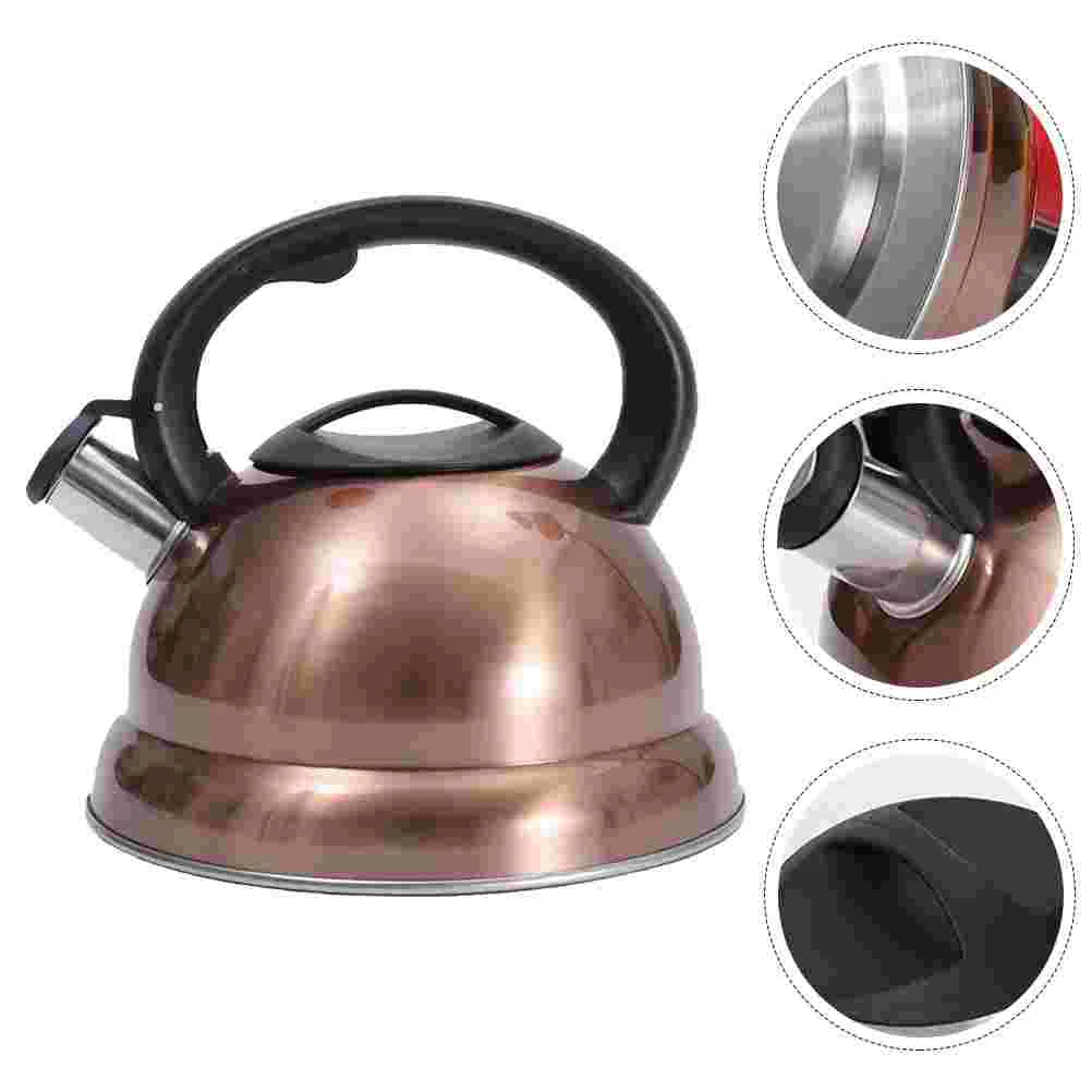 

1pc Whistling Teakettle Home Water Kettle Whistle Design Boiling Water Kettle