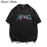 glacialwhale mens oversized t shirt men 2021 summer hip hop streetwear graphic t shirts harajuku 100 cotton black tshirt male